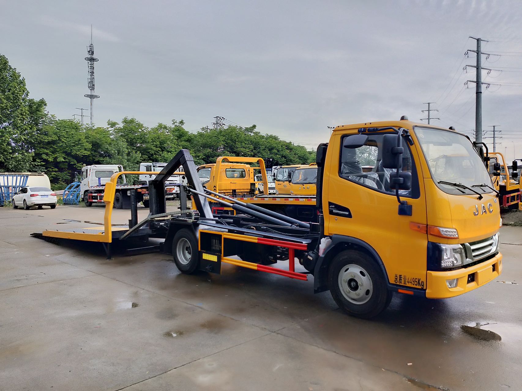 國(guó)六江淮藍(lán)牌一拖二清障車(chē)